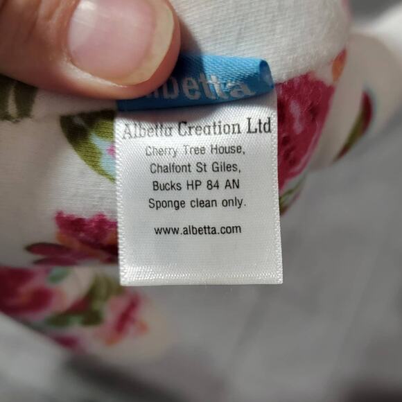 Albetta Plush Lot Pink White Floral Bunny Rabbit Knit Rainbow Rattle Floppy - Picture 7 of 10